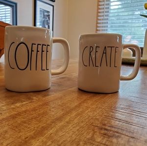 Rae Dunn coffee mugs